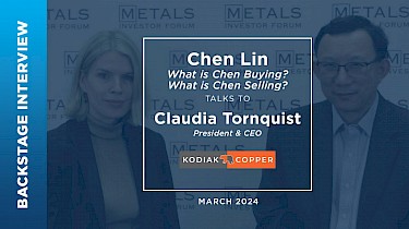 Claudia Tornquist of Kodiak Copper Corp. talks to Chen Lin at Metals Investor Forum | March 2024